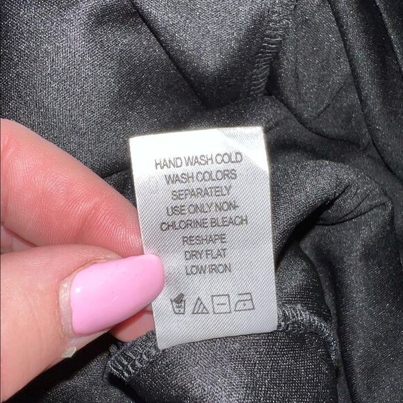 Ellos
lace navy sheath dress bell sleeve evening ware cocktail maxi career SZ 10 - Picture 11 of 11